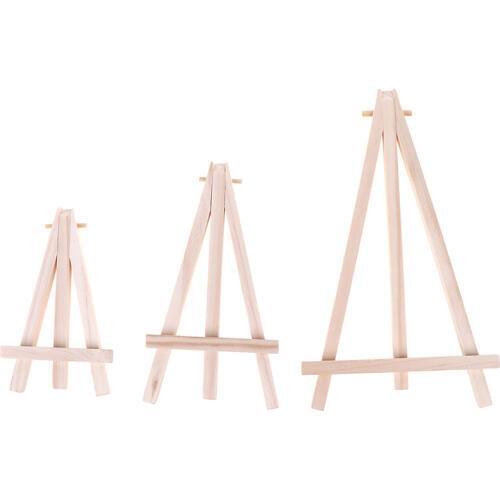 1Pcs Mini Wood Artist Tripod Painting Easel For Photo Painting Postcard Display Holder Frame Cute Desk Decor Drawing Toys