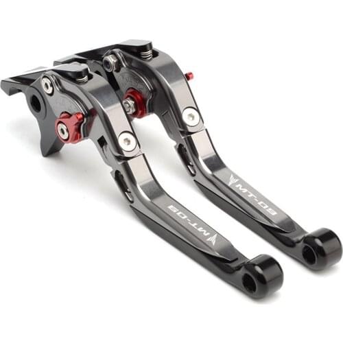 For YAMAHA MT-09 MT 09 FZ09 2015-2021 CNC Motorcycle Accessories Adjustable Folding Extendable Brake Clutch Lever LOGO MT09