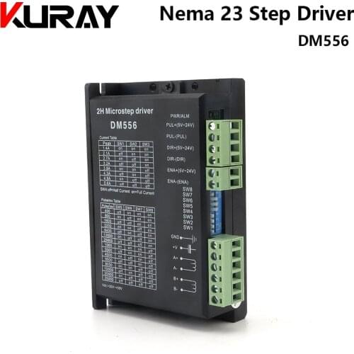 Kuray 2 Phase DM556 Digital Stepper Motor Driver 5.6A VDC20-50V For 57 86 NEMA 23 34 Control CNC Router Wooden Plasma Machine