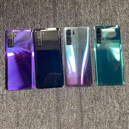 Battery Cover For Huawei P40 Lite 5G/Nova 7 SE 7SE Back Housing Door Case Glass With Camera Len High Quality