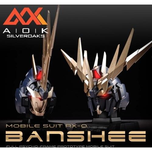 1/35 Scale Unpainted Resin RX-0 Unicorn Banshee NT-D gundam head (Unicorn Mode) + (Destroy Mode) collection figure