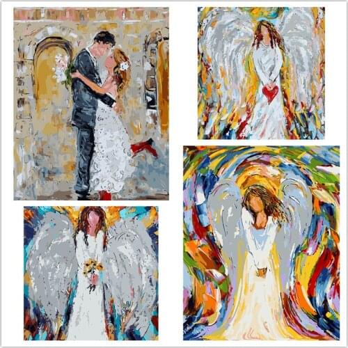 Frame Picture Angel Diy Painting By Numbers Acrylic Paint By Numbers Wall Art Picture By Numbers 40x50cm Home Decors