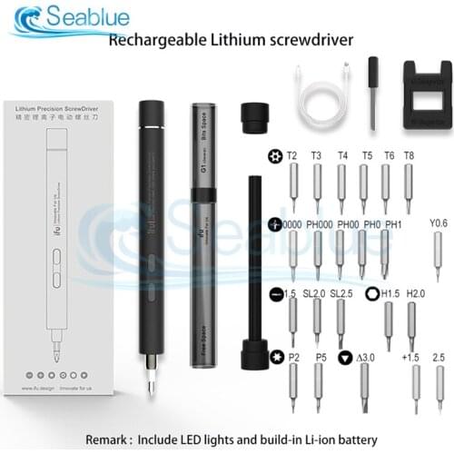 22 in 1 Precision Electric Screwdriver Set Mobile Phone Magnetic Screwdriver With LED Light Lithium Battery