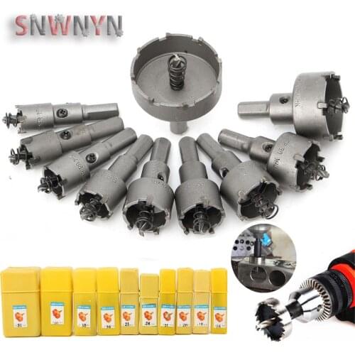 10/13pcs 16-53mm TCT Drill Bit Sets Hole Saw Steel Carbide Tipped Drill Wood Metal Core Drill Bit Hole Saw Cutter