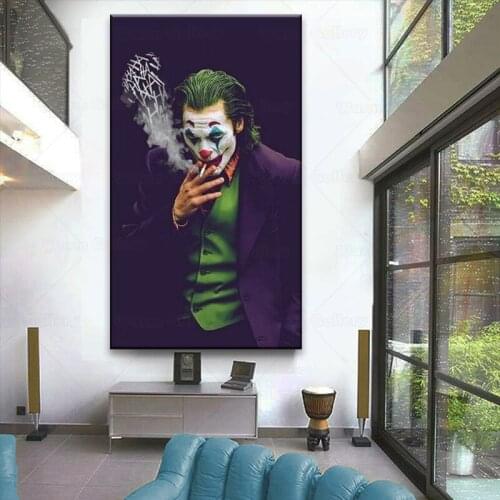 Joker Wall Art Canvas Painting Posters Prints HD Comics 2019 Movie for Living Room Home Decor
