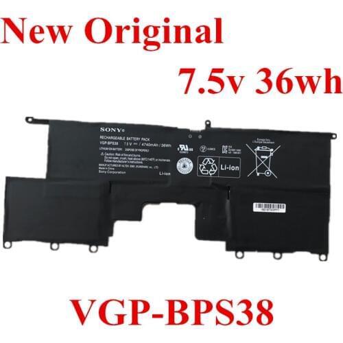 New Original Laptop Li-ion Battery BATBL10L61 for SONY SVP132A1CL SVP13 PRO11 PRO13 VGP-BPS38 7.5V 36WH 4740mAh