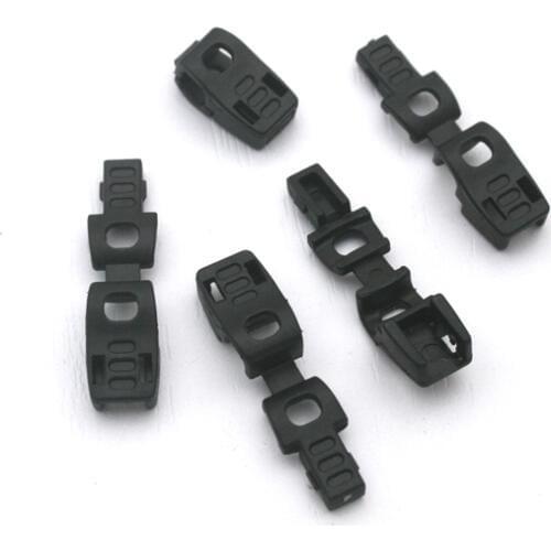 Wholesale A-127 black plastic cord end clip, Rope Stopper, Toggle Clip, Cord bell free shipping