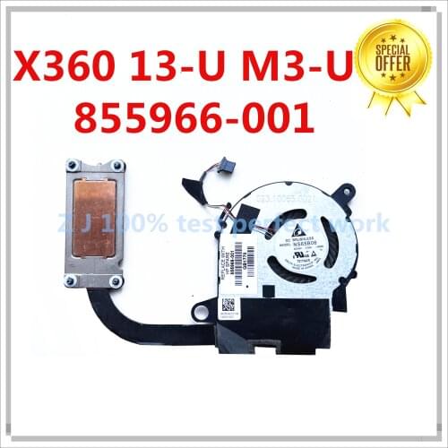Original Laptop CPU HeatSink cooling FAN For HP X360 13-U M3-U 855966-001 100% Tested Fast Ship