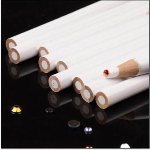 Protable wooden point drill pen Dotting pencil for crystal rhinestones and pearls AS DIY nail art accessories