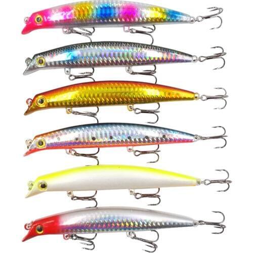 1pc Popper Fishing Lure Minnow 12cm 16g Isca Artificial Hard Bait 3D Eyes Treble Hook Floating Wobblers Crankbait Pesca Tackle