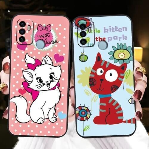 Back Cover Anti-knock Phone Case For OPPO A53 2020/A32 2020 matte For Woman Soft Black Case Fashion