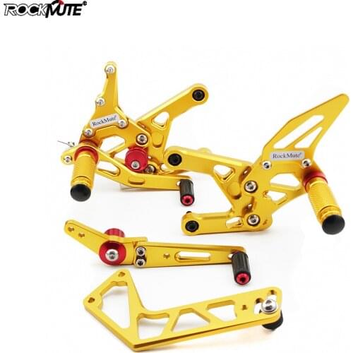 Motorcycle Adjustable Rearset For Yamaha YZF-R1 YZF-R1M YZF-R1S R1 R1M 2015-2018 Footrests Driver Foot Rest Pegs Pedals Rear Set