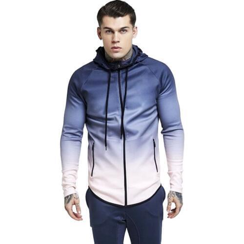 Thermal underwear modis gradient compression underwear thermo shirt hooded clothes for men zip men underwear top pijama termica