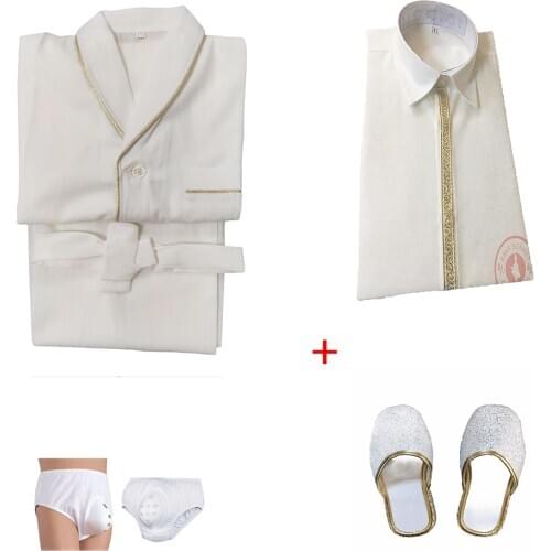 Comfortable Circumcision Pajamas dressing gown and circumcision shirt and circumcision slippers and Panties 2-11 Age
