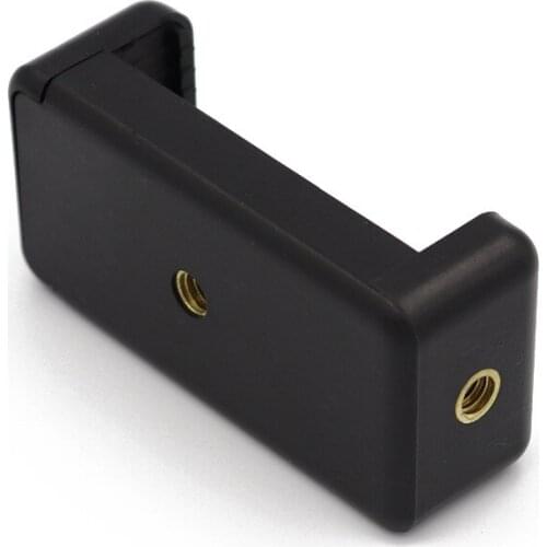 Universal 1/4 Screw Hole Phone Clip Holder Flash ABS Adapter Tripod Mount for iPhone Samsung Xiaomi Smartphone DSLR Camera Stand