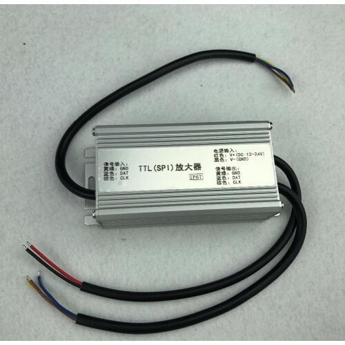 IP68 TTL signal amplifier;with optical isolation function;DC5-24V input;used for WS2811/WS2812/TM1804/UCS1903/GS8208 etc pixels