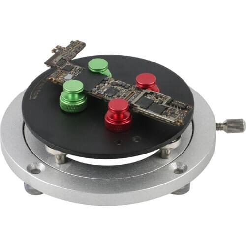 360 Degree Rotating Moving Platform Microscope Magnetism Magnetic Soldering PCB Board Fixture Clamp Plate Jig Working Table