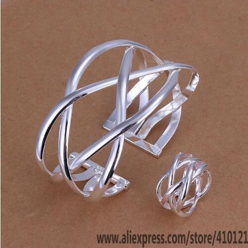 S311 Hot Sale High Quality Anniversary Jewelry Sets,Wholesale Jewelry ElegantCharms Fashion Large Cross Ring Bangle /dgtal