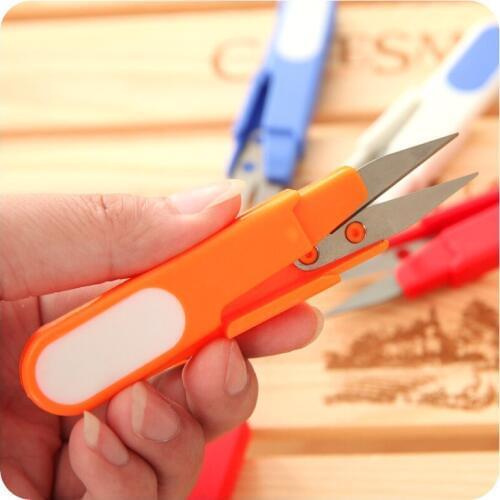 ZtDpLsd 1Pcs U-shaped Thread Cutter Embroidery Scissors Lid for Cross Stitch Sewing Accessories Tailors Supplies Sharp