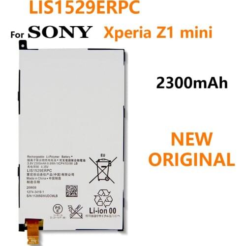 LIS1529ERPC Replacement Battery For SONY Xperia Z1 mini Xperia Z1 Compact D5503 M51w Genuine Phone batteria 2300mAh+track code