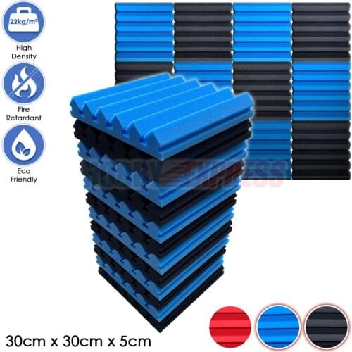 Arrowzoom Pro Series Wedge Acoustic Foam Panels Studio Sound Absorption Audio Foams Wall Decoration Home Improvement KK1200