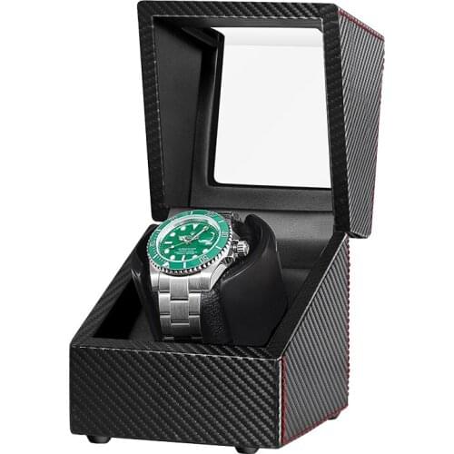 Automatic Watch Winder Silent Motor Carbon Fiber Watch Winding Storage Box Collection Holder Display Ultra-quiet Japanese motor