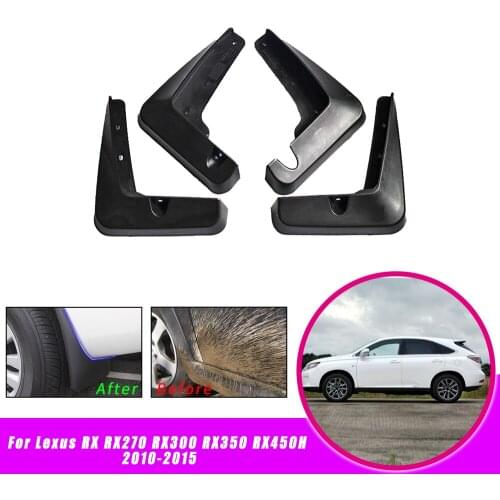 Car Mud Guards For Lexus RX RX270 RX300 RX350 RX450H 2010-2015 Splash Guards Over Fender Kit Car Styling Fender Accessories