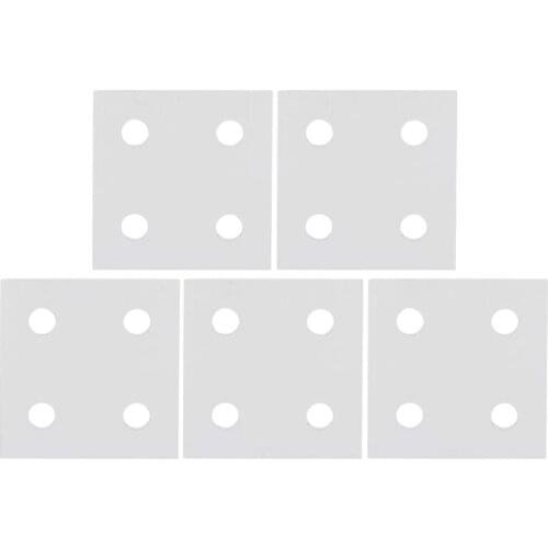 Big Deal 5 Pcs Strip Plate Aluminum Connector Fastener 4 Hole Angle Connector Aluminum Mount Plate