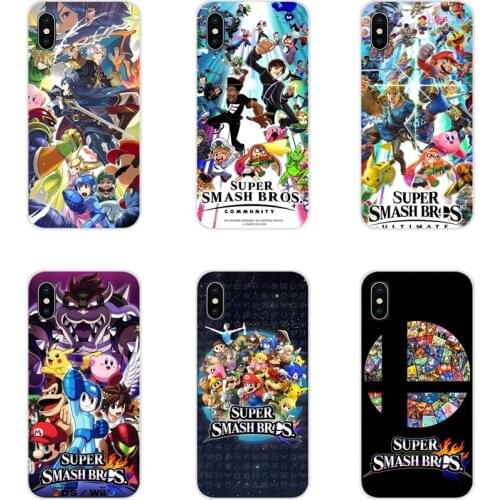 Cartoon Super smash bros For Apple iPhone X XR XS MAX 4 4S 5 5S 5C SE 6 6S 7 8 Plus ipod touch 5 6 Accessories Phone Cases Cover
