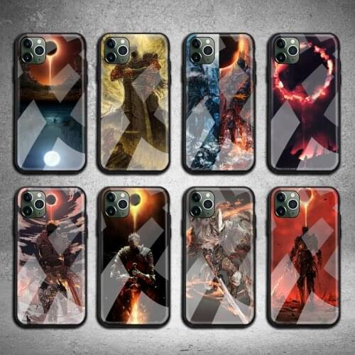 Praise the Sun Dark Souls Phone Case Tempered Glass For iPhone 11 Pro XR XS MAX 8 X 7 6S 6 Plus SE 2020 case