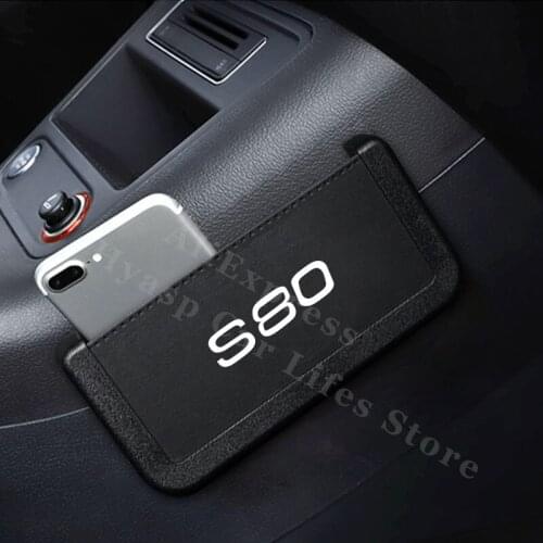 Car Seat Back Storage For Volvo S80 Auto Leather Mobile Phone Holder Pocket Fashion Auto Interior Accessories