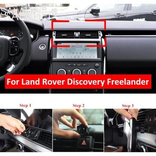 DurableCar Dashboard Mobile Phone Holder Bracket For Land Rover Discovery Freelander Car Styling Air Vent Mount Cradle GPS Stand