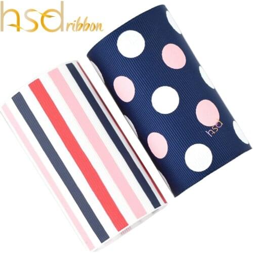 HSDRibbon 75MM Professional three and two color ink printed on grosgrain ribbon