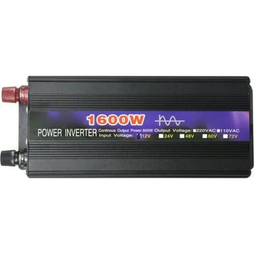 REAL!1600W Pure Sine Wave Intelligent String Inverter Power Inverter Car Converter Adapter Car Inverter with Digital Display