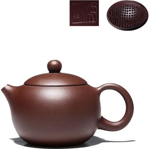 Yixing China Purple Caly tea pot undressed ore famous Chinese Zisha Teapot pure manual ball hole xi shi teapot Free Shipping