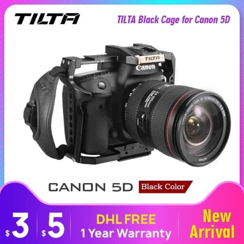 TILTA Black Cage for Canon 5D 5D Mark II 5D Mark III 5D Mark IV 7D 7D Mark II cameras Top handle Record cable Cage Accessories