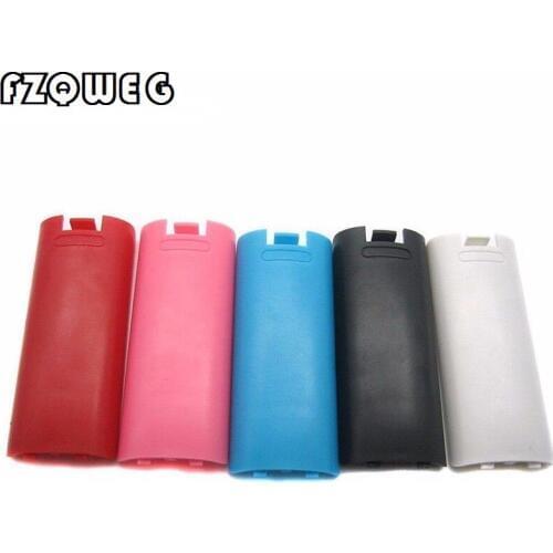 FZQWEG 40 PCS ABS Battery Lid Door Pack Shell Cover Case Replacement Repair Part for Nintend Wii Remote Right Hand Controller