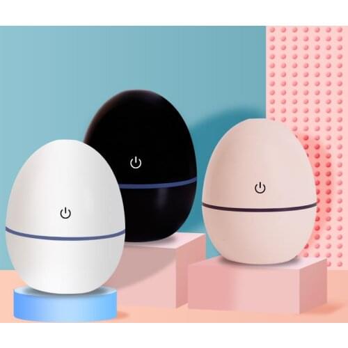 Incense Stove Egg shape Humidifier Portable Essential Oil Ultrasonic Diffuser USB 200ml for Home Car Office Black White
