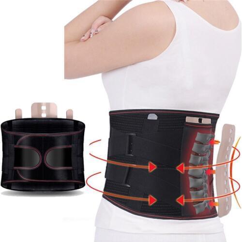 Magnetic Back Brace Belt Orthopedic Tourmaline Self-heating Magnetic Steel Plates Waist Support Belt Men Women Lumbar Support