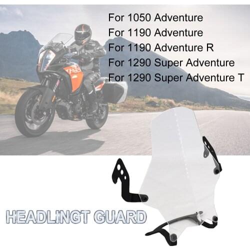 New For 1050 Adventure ADV 1190 Adventure /R 1290 Super Adventure /T Motorcycle Headlight Guard Protector Transparent Lens Cover