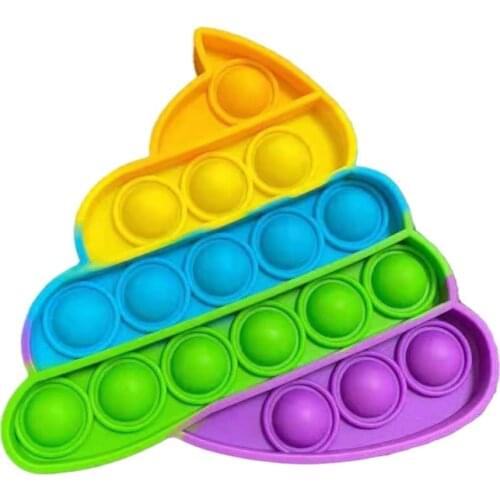 New push pop it fidget rodent control pioneer childrens educational logic toy decompression toy poop