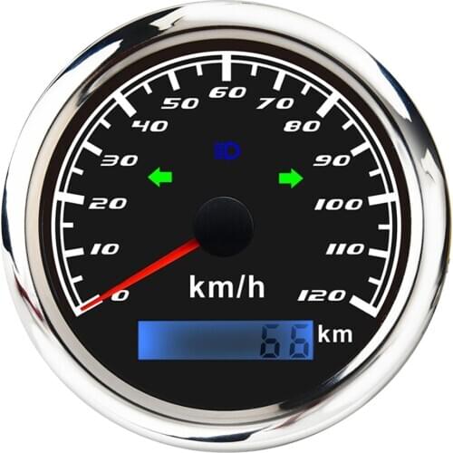 New Boat Marine Digital GPS Speedometer 120km/h Stainless Steel Meter