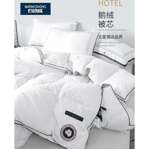 Duvet 95 White Goose down Five-Star Hotel Winter Quilt Single Thickened Warm Double Spring and Autumn Quilt Duvet Insert