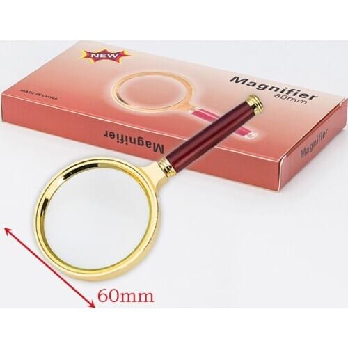 10X Portable 60mm Handheld High Definition Reading Magnifier Glass Eye Loupe Magnifying Glass Magnifier for Reading Jewelry