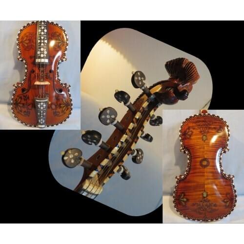 Deluxe fancy Norwegian fiddle 15" viola (4*5) of profession Concert