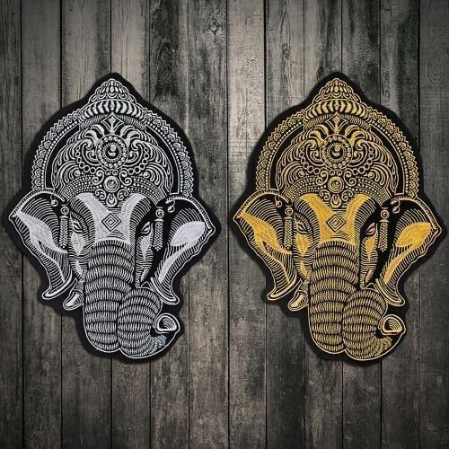 Embroidered Big animal patch the elephant patch Embroidered Iron On Clothing embroidery applique Modify jacket Accessories
