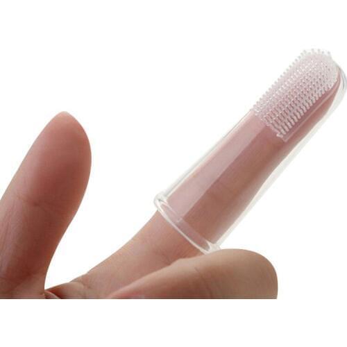 New Hot Selling Super Soft Pet Finger Toothbrush Teddy Dog Brush Bad Breath Tartar Teeth Tool Dog Cat Cleaning Supplies Hot