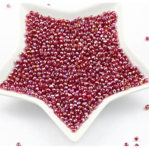 Dark red AB Crystal Beads 4mm 100pcs Round Czech Glass Crystal/Wheel Beads for diy Jewelry Making beading jewelry accessories