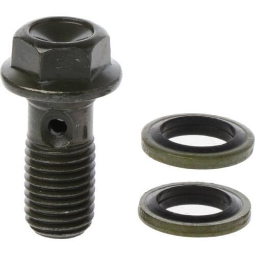 Motorcycle Brake Hollow Screw M10 x 1.25 Single Banjo Bolt For Honda Yamaha Suzuki