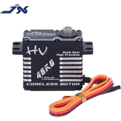 High Quality JX Servo CLS-HV7346MG 46KG Torque HV Steel Gear Full CNC Shell Digital Coreless Servo for RC Model